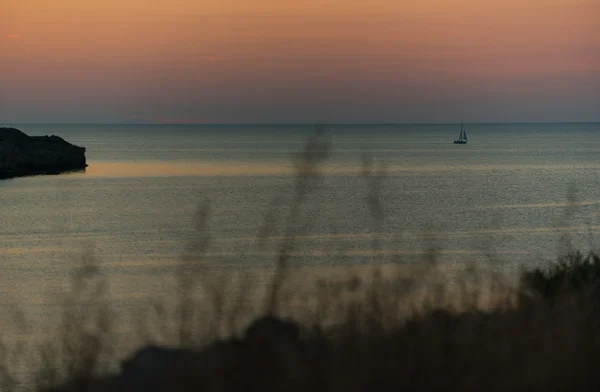 Puesta de sol en el mar — Foto de Stock