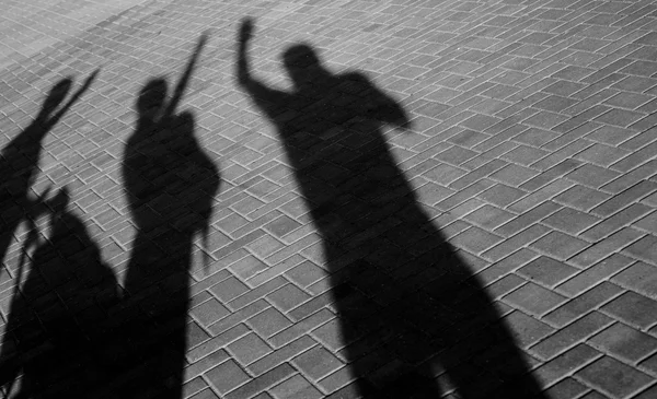 Sombras de gente — Foto de Stock