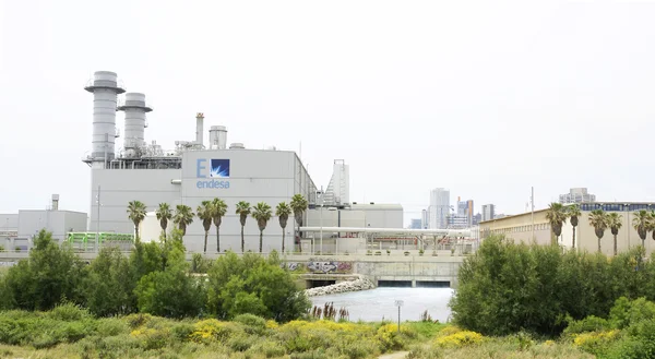 Thermische centrale in Sant Adria de Besos — Stockfoto