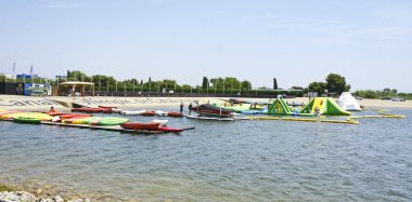 Kablo Kayak ve Olimpiyat kanal Castelldefels Kano