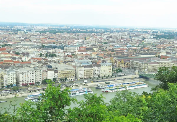 Přehled o Budapešti Dunaj — Stock fotografie