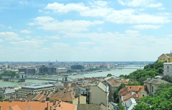 Přehled o Budapešti Dunaj — Stock fotografie