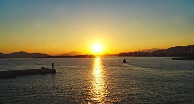 Atina Panoramisi, 19: 20; 29 Ağustos 2016; Ege Denizi, Yunanistan, Avrupa