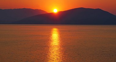 Atina Panoramisi, 19: 20; 29 Ağustos 2016; Ege Denizi, Yunanistan, Avrupa