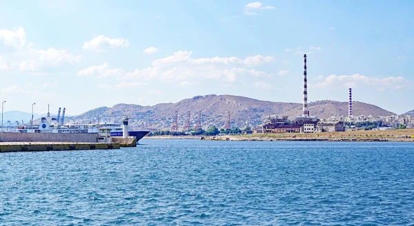 Panoramisch Uitzicht Athene Uur Augustus 2016 Egeïsche Zee Griekenland Europa — Stockfoto