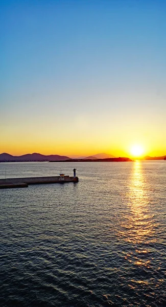 Panoramic Athens August 2016 Aegean Sea Greece Europe — Stock Photo, Image