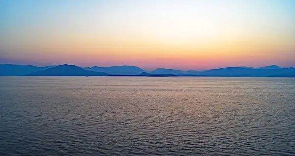 Panoramata Atén Srpna 2016 Egejské Moře Řecko Evropa — Stock fotografie