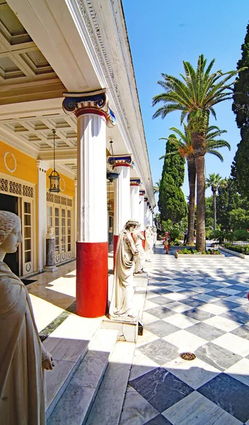 Palace Empress Sissi Corfu Julio 2016 Ionian Sea Greece Europe — Stock Photo, Image
