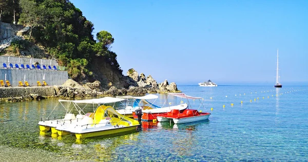 Panoramico Corfù Mar Ionio Ore Julio 2016 Grecia Europa — Foto Stock