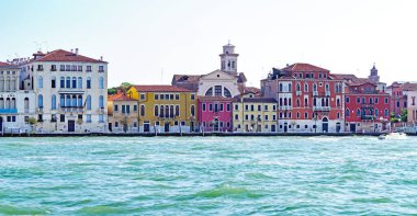Venedik manzarası, 12 Ağustos 2017; İtalya, Avrupa