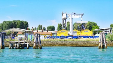 Venedik manzarası, 12 Ağustos 2017; İtalya, Avrupa