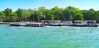 Venedik manzarası, 12 Ağustos 2017; İtalya, Avrupa