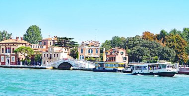 Venedik manzarası, 12 Ağustos 2017; İtalya, Avrupa