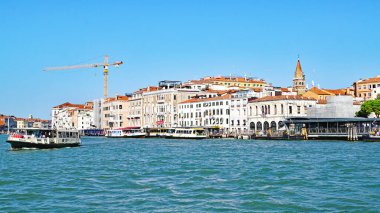 Venedik manzarası, 12 Ağustos 2017; İtalya, Avrupa