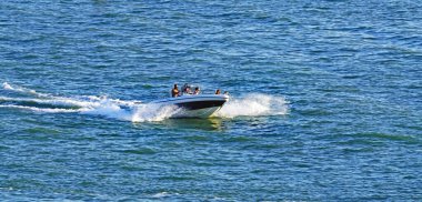 Venedik manzarası, 12 Ağustos 2017; İtalya, Avrupa