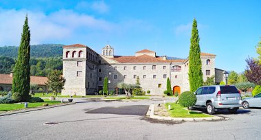 Bolta Manastırı veya Carmen Manastırı, 18 Mayıs 2017; Comarca del Sobrarbe, İspanya, Avrupa