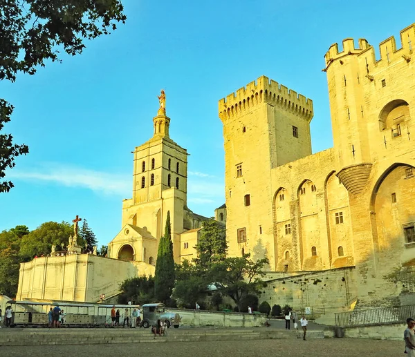 Palace Popes Avignon Липня 2016 French Commune Capital Vaucluse Department — стокове фото