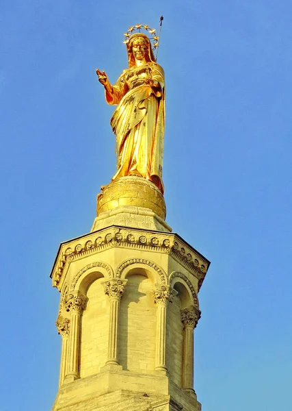 Palast Der Päpste Avignon Uhr Juli 2016 Französische Gemeinde Hauptstadt — Stockfoto