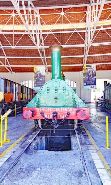 Railway Museum Vilanova Geltru Июля 2017 Барселона Каталония Испания Европа — стоковое фото
