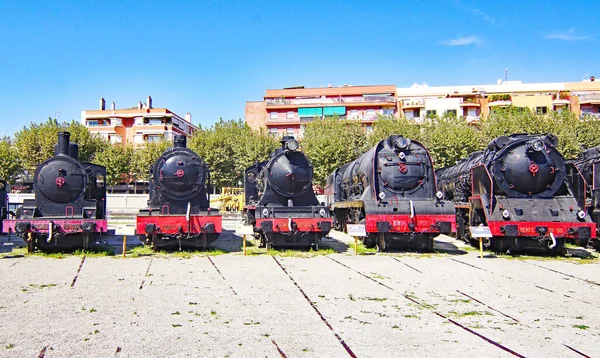 Spoorwegmuseum Vilanova Geltru Juli 2017 Barcelona Catalunya Spanje Europa — Stockfoto