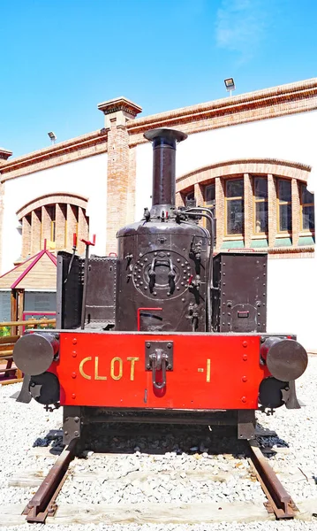 Spoorwegmuseum Vilanova Geltru Juli 2017 Barcelona Catalunya Spanje Europa — Stockfoto