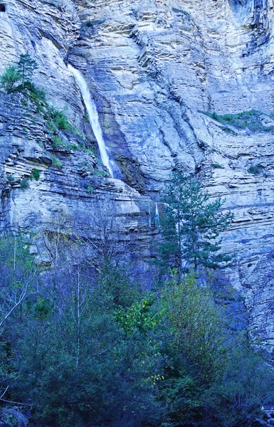 Sorrosal Waterfall Broto Province Huesca May 2017 Aragon Spain Europe — стоковое фото