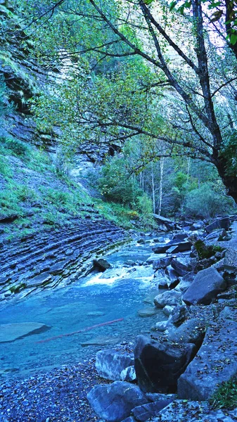 Cachoeira Sorrosal Broto Província Huesca Maio 2017 Aragão Espanha Europa — Fotografia de Stock