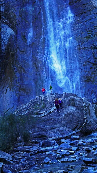 Cascata Sorrosal Broto Provincia Huesca Maggio 2017 Aragona Spagna Europa — Foto Stock