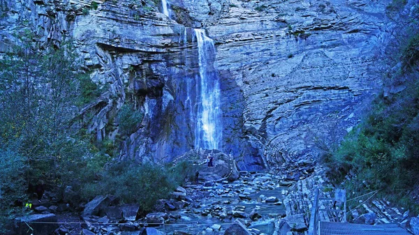 Wasserfall Sorrosal Broto Der Provinz Huesca Uhr Mai 2017 Aragon — Stockfoto