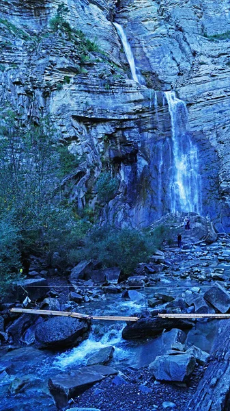 Cascade Sorrosal Broto Dans Province Huesca Mai 2017 Aragon Espagne — Photo