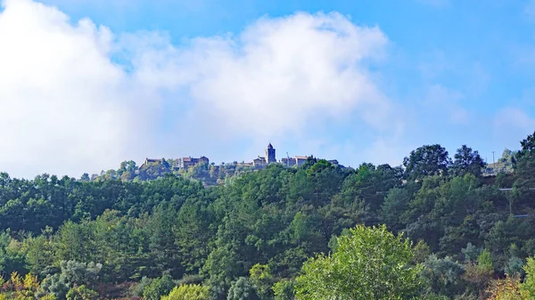 Panoramic Ainsa Province Huesca May 2017 Aragon Spain Europe — стоковое фото