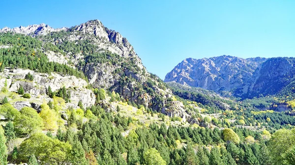 Paisagem Parque Nacional Aigestortes Estany Sant Maurici Alta Ribagorza Lleida — Fotografia de Stock