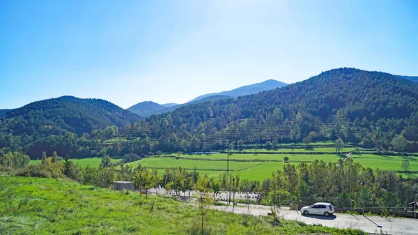 Castellar Ölelés Tájképe Gironában 2018 Június Katalónia Spanyolország Európa — Stock Fotó