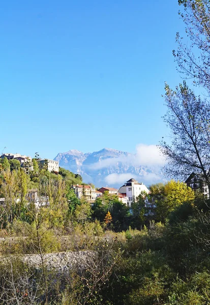 Panorâmica Ainsa Província Huesca Maio 2017 Aragão Espanha Europa — Fotografia de Stock