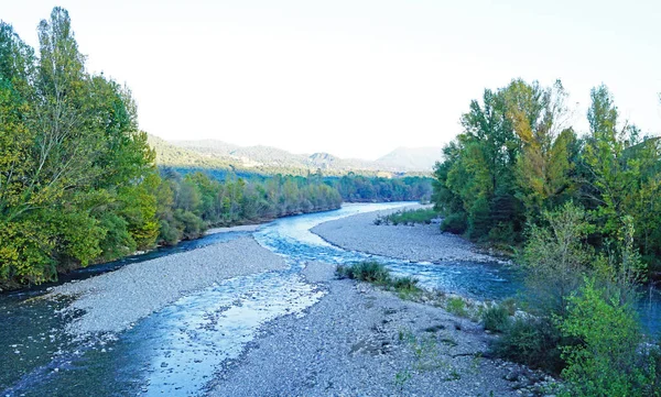 Panoramico Ainsa Provincia Huesca Maggio 2017 Aragona Spagna Europa — Foto Stock