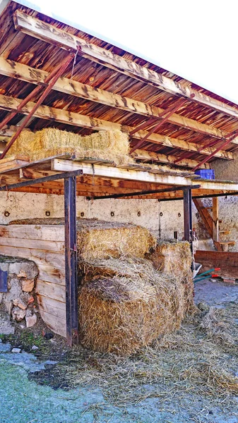 Stables Haystack Prats Lleida Червня 2015 Catalunya Spain Europe — стокове фото