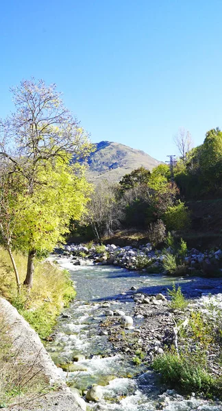 Garona River Vielha Valle Aran November 2017 Lleida Catalunya Spain — Stock Photo, Image