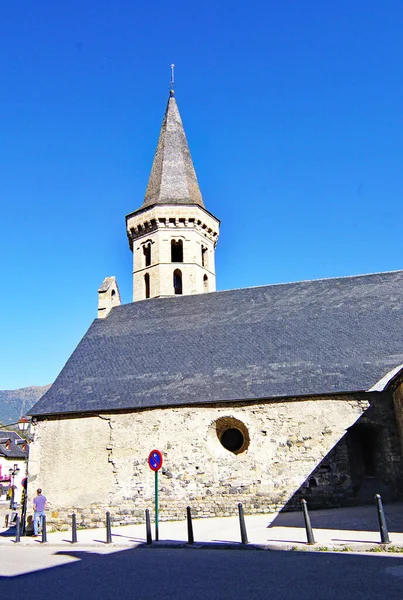 Église San Miguel Vielha Valle Aran Novembre 2017 Lleida Catalogne — Photo