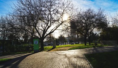 Panoramic of the Olympic Village at sunset, Barcelona; 19:15 pm; 2016 August; Catalunya, Spain, Europe