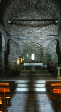 Iglesia de Santa Mara de Porqueres, 14: 25. ; 28 Julio 2018; Porqueres, Girona, Catalunya, Espaa, Europa