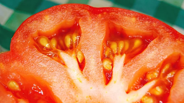 Tomatenmacro Voor Achtergronden — Stockfoto