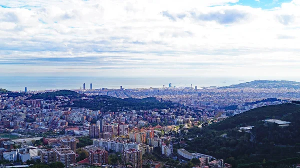 Barselona Panoramisi Mayıs 2017 Katalunya Spanya Avrupa — Stok fotoğraf