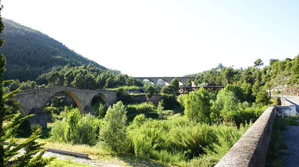 Romerska Bron Castellbell Vilar Juli 2013 Barcelona Catalunya Spanien Europa — Stockfoto