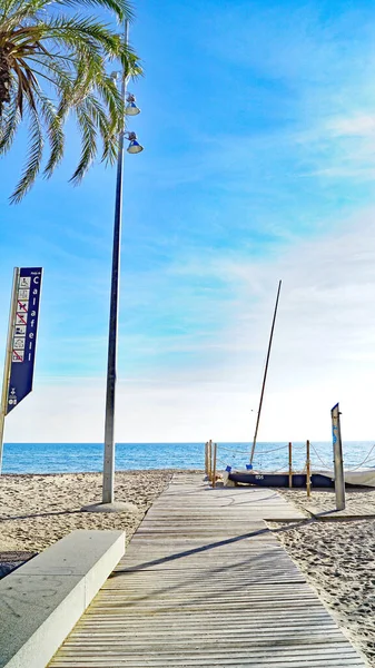 Calafell Beach Vendrell Tarragona Červen 2019 Catalunya Španělsko Evropa — Stock fotografie