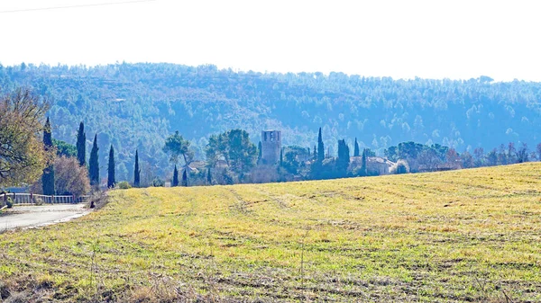 Sant Fruitos Mosteiro Sant Benet Del Bages Agosto 2018 Barcelona — Fotografia de Stock