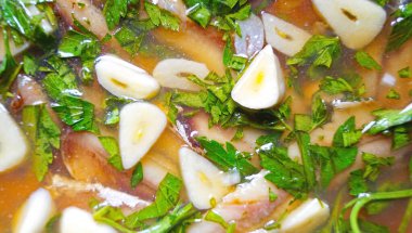 Anchovies in vinegar for aperitif 