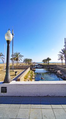 Tarragona 'daki Comarruga plajı, Katalunya, İspanya, Avrupa