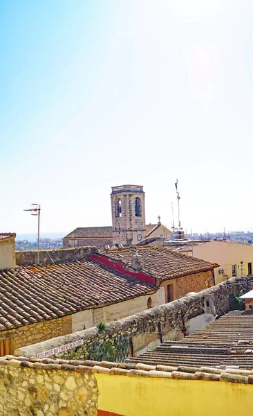 Castillo Capilla Santa Cruz Santa Creu Calafell Vendrell Tarragona Cataluña — Foto de Stock