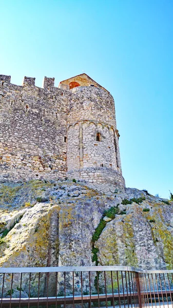 Calafell Vendrell Tarragona Catalunya Spain Europe的圣十字城堡和教堂或圣克里奥教堂 — 图库照片