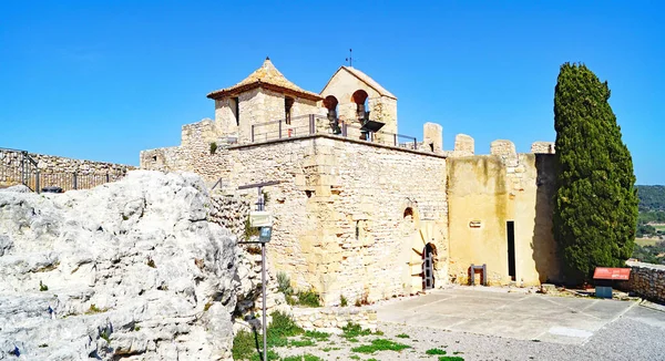 Zamek Kaplica Świętego Krzyża Lub Santa Creu Calafell Vendrell Tarragona — Zdjęcie stockowe